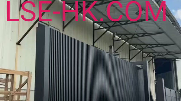 鋁合金電動無軌式趟門,出廠前試裝個案